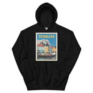 Grey Elephant in Denmark Hoodie