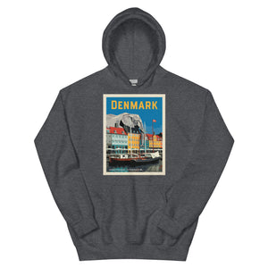 Grey Elephant in Denmark Hoodie