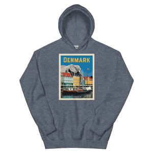 Grey Elephant in Denmark Hoodie