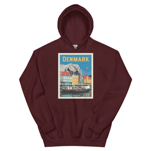 Grey Elephant in Denmark Hoodie