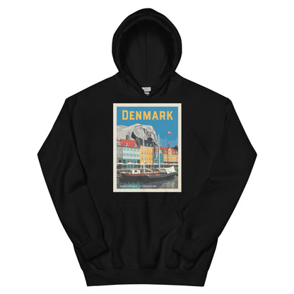 Grey Elephant in Denmark Hoodie