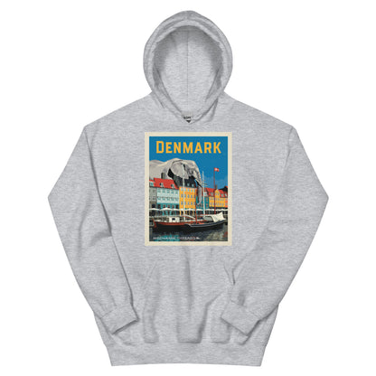 Grey Elephant in Denmark Hoodie