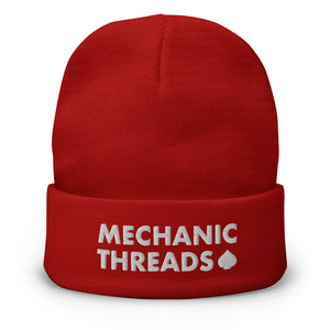 Mechanic Logo Embroidered Beanie